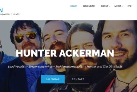 The Brothers Of Invention are proud to announce the re-design of http://HunterAckerman.com – a multi-instrumental musician and actor in Los Angeles, CA.