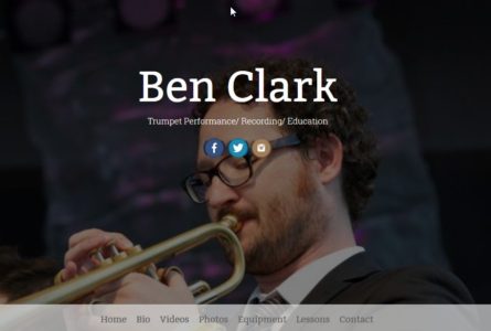 The Brothers of Invention are proud to announce the re-launch of http://benclarktrumpet.com/. Ben Clark is an accomplished and versatile trumpet player, studio musician, and educator working out of Nashville, Tennessee.